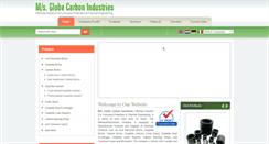 Desktop Screenshot of globecarbon.in