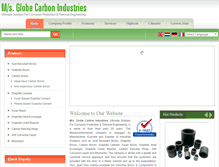 Tablet Screenshot of globecarbon.in